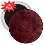 Leather Look & Skins Capri Brown 3  Magnet (10 pack)