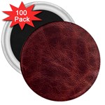 Leather Look & Skins Capri Brown 3  Magnet (100 pack)