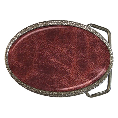 Leather Look & Skins Capri Brown Belt Buckle from ArtsNow.com Front