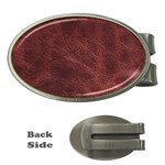 Leather Look & Skins Capri Brown Money Clip (Oval)