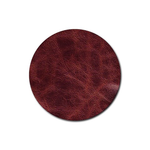 Leather Look & Skins Capri Brown Rubber Coaster (Round) from ArtsNow.com Front