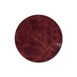 Leather Look & Skins Capri Brown Rubber Coaster (Round)