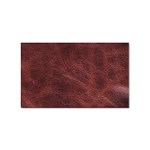 Leather Look & Skins Capri Brown Sticker (Rectangular)