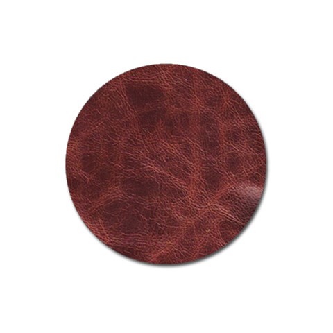 Leather Look & Skins Capri Brown Magnet 3  (Round) from ArtsNow.com Front