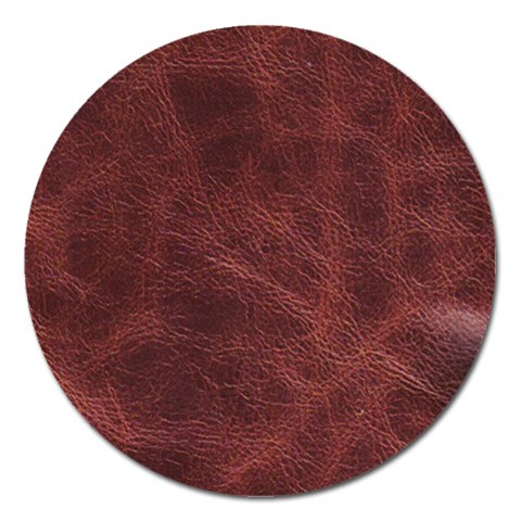 Leather Look & Skins Capri Brown Magnet 5  (Round) from ArtsNow.com Front