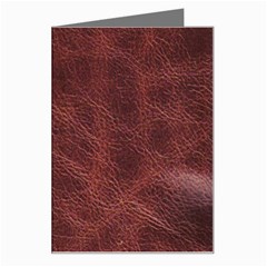 Leather Look & Skins Capri Brown Greeting Card from ArtsNow.com Left