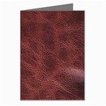 Leather Look & Skins Capri Brown Greeting Cards (Pkg of 8)