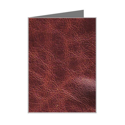 Leather Look & Skins Capri Brown Mini Greeting Card from ArtsNow.com Left