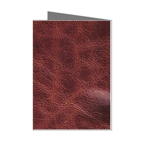 Leather Look & Skins Capri Brown Mini Greeting Cards (Pkg of 8) from ArtsNow.com Left