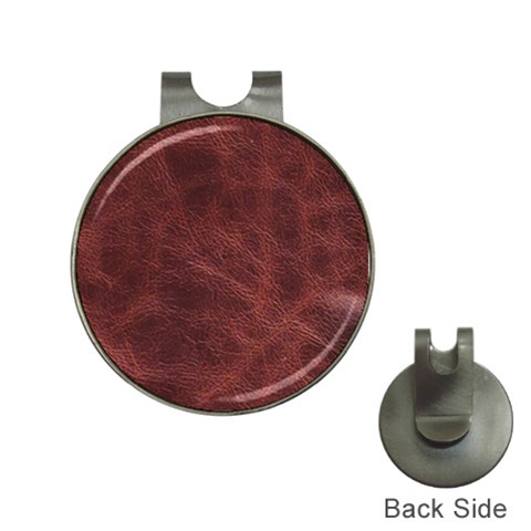 Leather Look & Skins Capri Brown Golf Ball Marker Hat Clip from ArtsNow.com Front