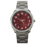 Leather Look & Skins Capri Brown Sport Metal Watch