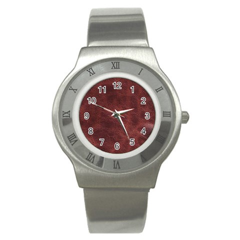 Leather Look & Skins Capri Brown Stainless Steel Watch from ArtsNow.com Front