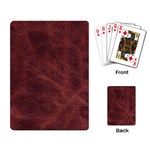 Leather Look & Skins Capri Brown Playing Cards Single Design