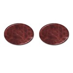 Leather Look & Skins Capri Brown Cufflinks (Oval)