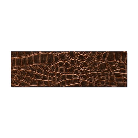 Leather Look & Skins Brown Crocodile Sticker (Bumper) from ArtsNow.com Front