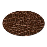 Leather Look & Skins Brown Crocodile Magnet (Oval)