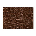 Leather Look & Skins Brown Crocodile Sticker A4 (10 pack)