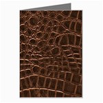 Leather Look & Skins Brown Crocodile Greeting Card