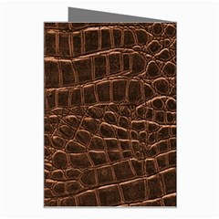 Leather Look & Skins Brown Crocodile Greeting Card from ArtsNow.com Right