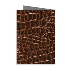 Leather Look & Skins Brown Crocodile Mini Greeting Card from ArtsNow.com Right