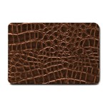 Leather Look & Skins Brown Crocodile Small Doormat