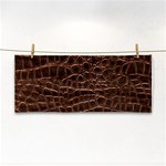 Leather Look & Skins Brown Crocodile Hand Towel