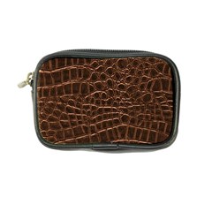 Leather Look & Skins Brown Crocodile Coin Purse from ArtsNow.com Front