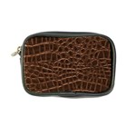 Leather Look & Skins Brown Crocodile Coin Purse