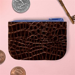 Leather Look & Skins Brown Crocodile Mini Coin Purse from ArtsNow.com Back