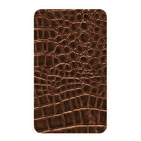 Leather Look & Skins Brown Crocodile Memory Card Reader (Rectangular) from ArtsNow.com Front