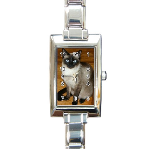 Your design Rectangular Italian Charm Watch from ArtsNow.com Front